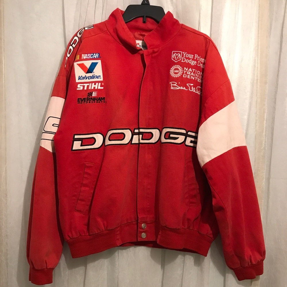 NASCAR Dodge Bill Elliot Snap Front Jacket